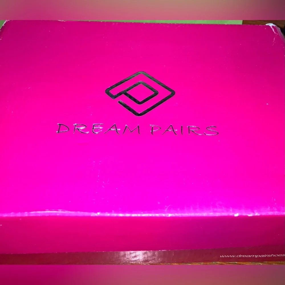 EUC Dream Pairs Open Toe Red Pumps City-OT  3.5” Heel size 8.5 worn once w/box - Picture 3 of 10